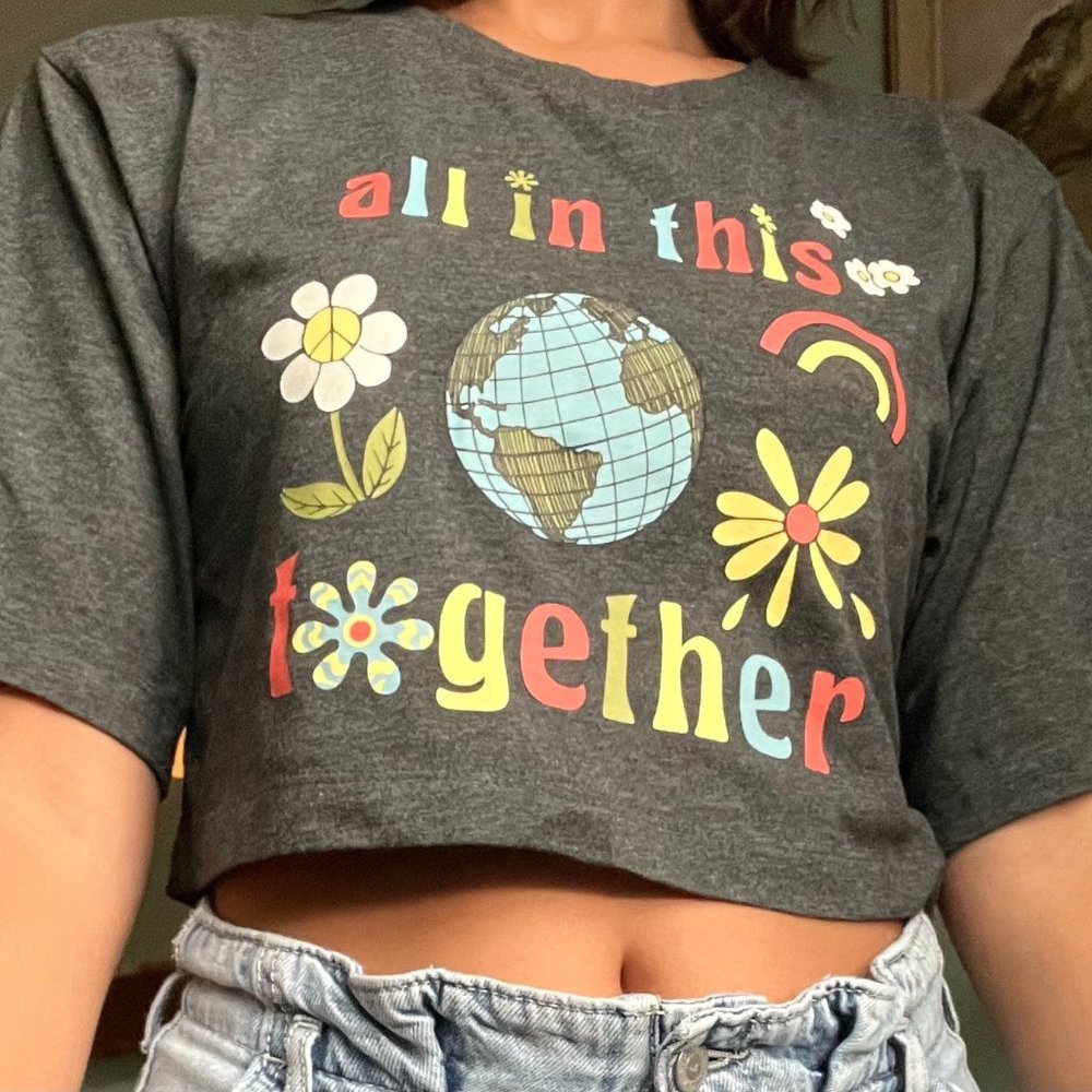 Nordstrom - "All In This Together" Graphic Crop Top